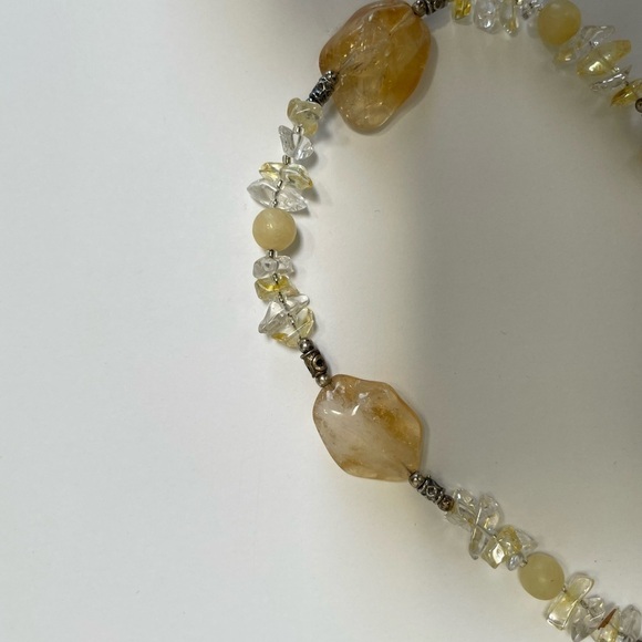 Necklace silver and glass - Picture 4 of 6